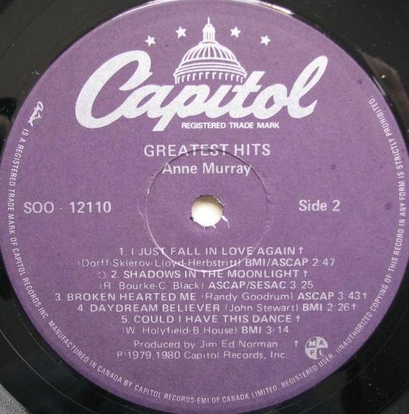 Anne Murray – Anne Murray's Greatest Hits - 1980 Original in Shrinkwrap - Image 3