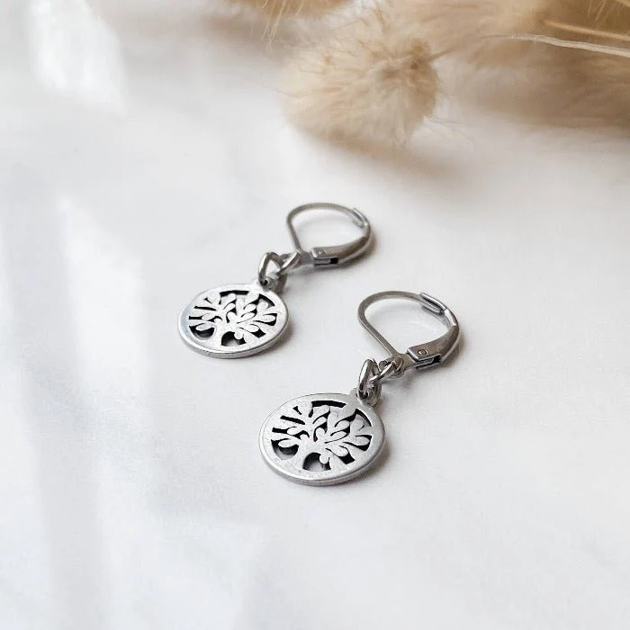ARBRE DE VIE | Boucles d'oreilles en acier inoxydable - Image 3