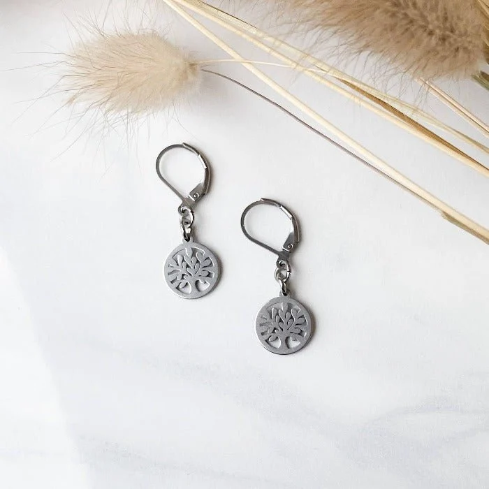 ARBRE DE VIE | Boucles d'oreilles en acier inoxydable - Image 4