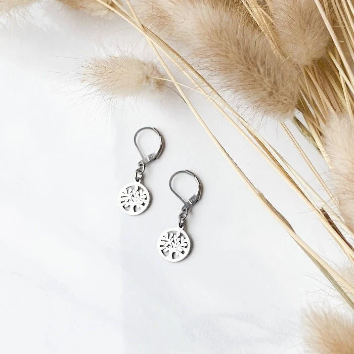 ARBRE DE VIE | Boucles d'oreilles en acier inoxydable - Image 8