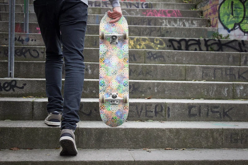 Art on Deck (AOD) x Sandy Richter - "Mandala" - Skateboard Deck - 8.0" - Image 2