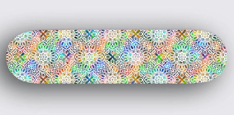 Art on Deck (AOD) x Sandy Richter - "Mandala" - Skateboard Deck - 8.0" - Image 3