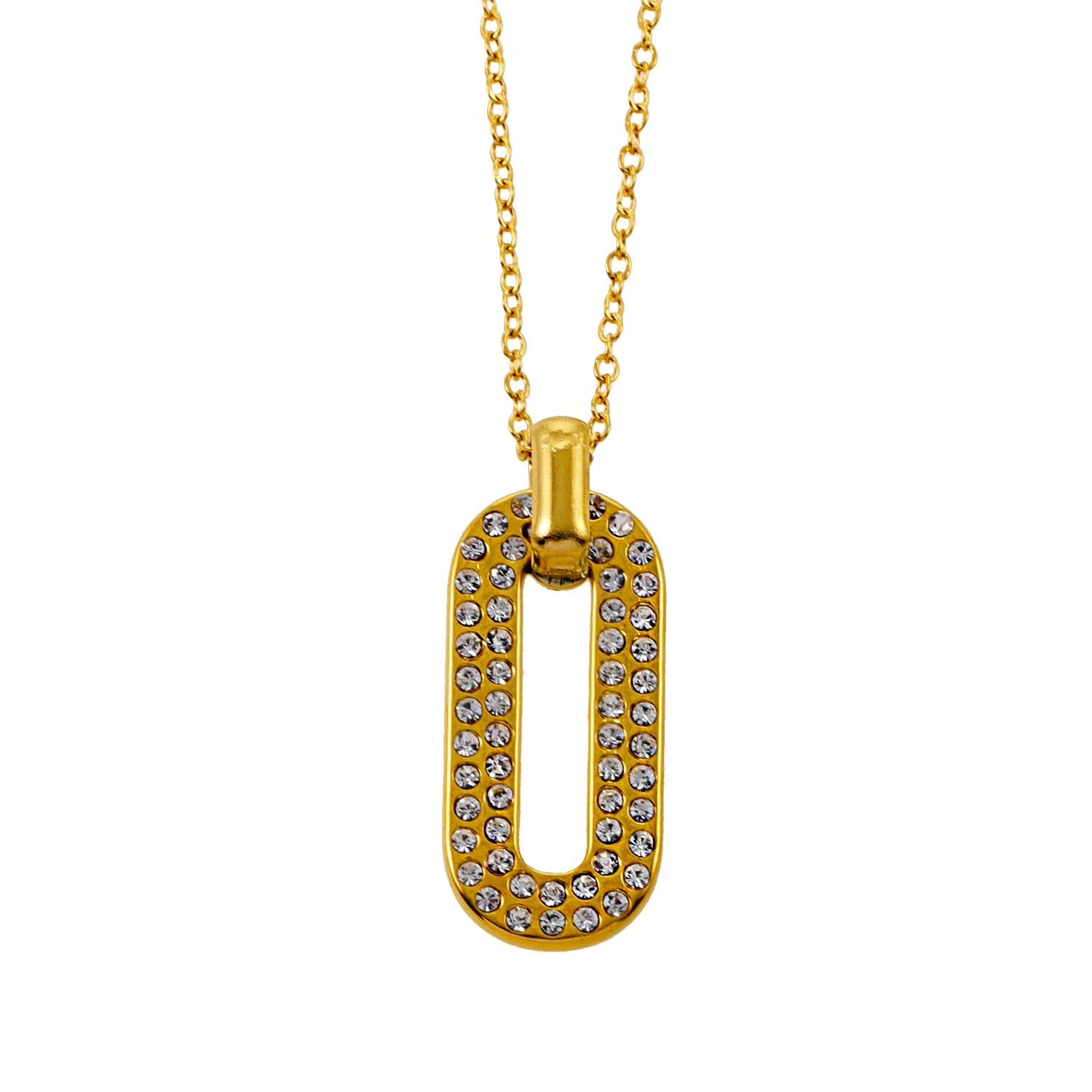 ASKIRA: Twisted Rope Combo Chain with a Zirconia-Adorned Oval Shaped Pendant - Image 4