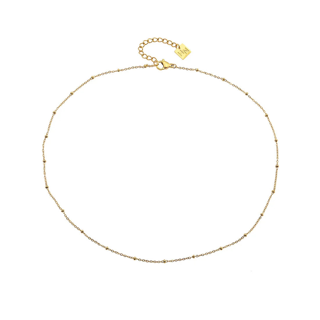AVERY 16" Gold: Essential Daily Wear Beaded Gold Chain Necklace - Image 4