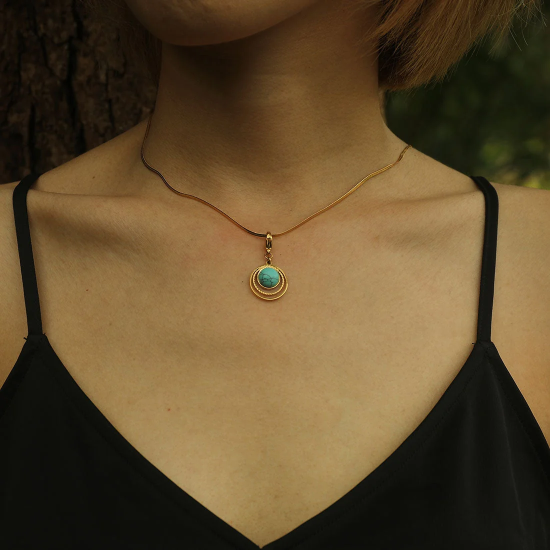AVERY Charm Necklace Gold - Image 21