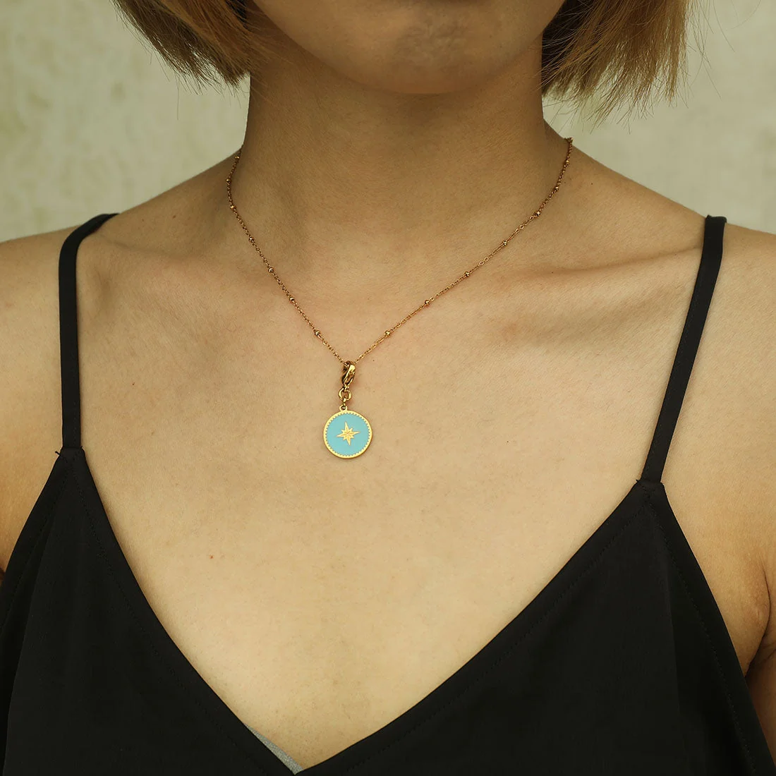 AVERY Charm Necklace Gold - Image 24