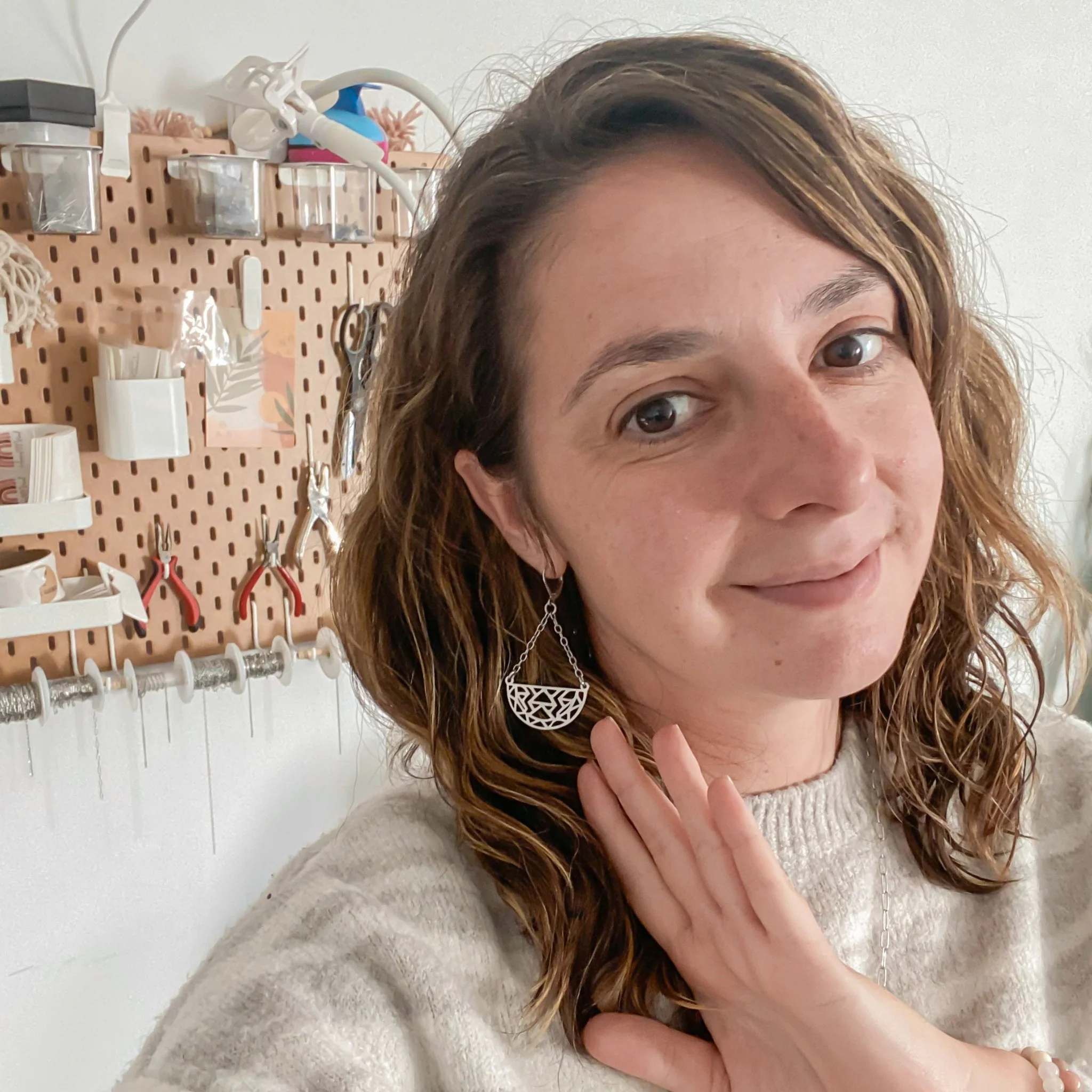 AZTÈQUE | Boucles d'oreilles en acier inoxydable - Image 2