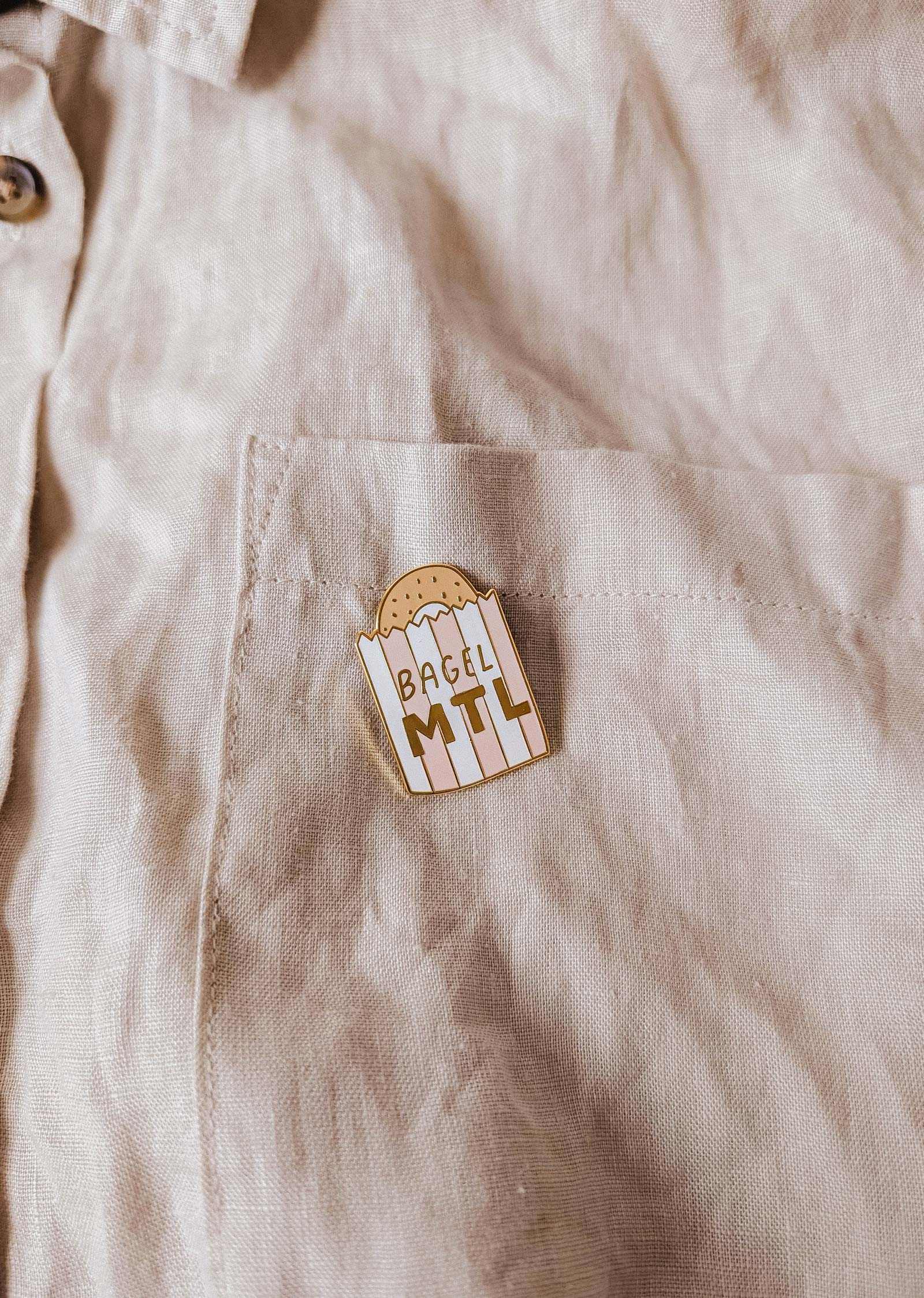 Bagel MTL Enamel Pin - Image 2