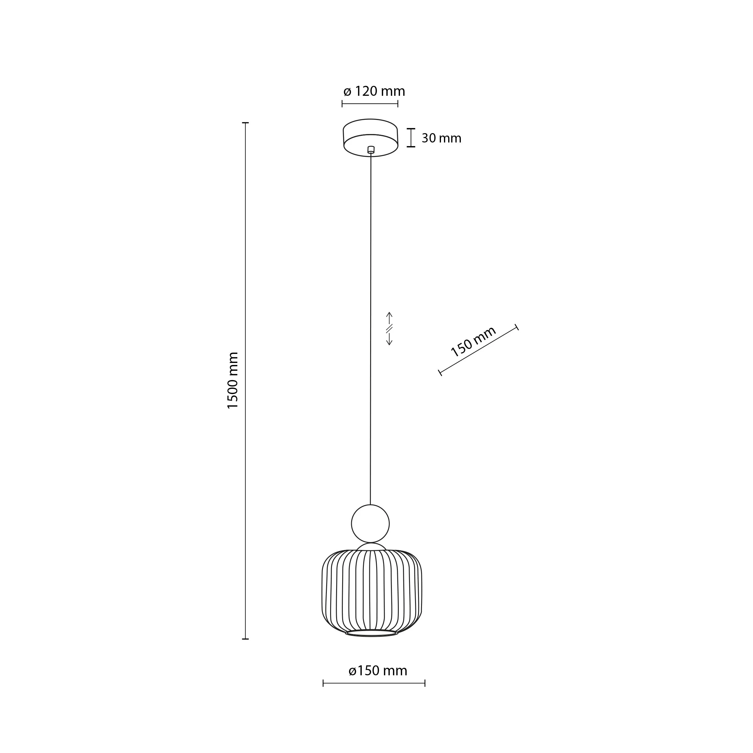 Ballo Scandinavian Pendant Light - Image 11