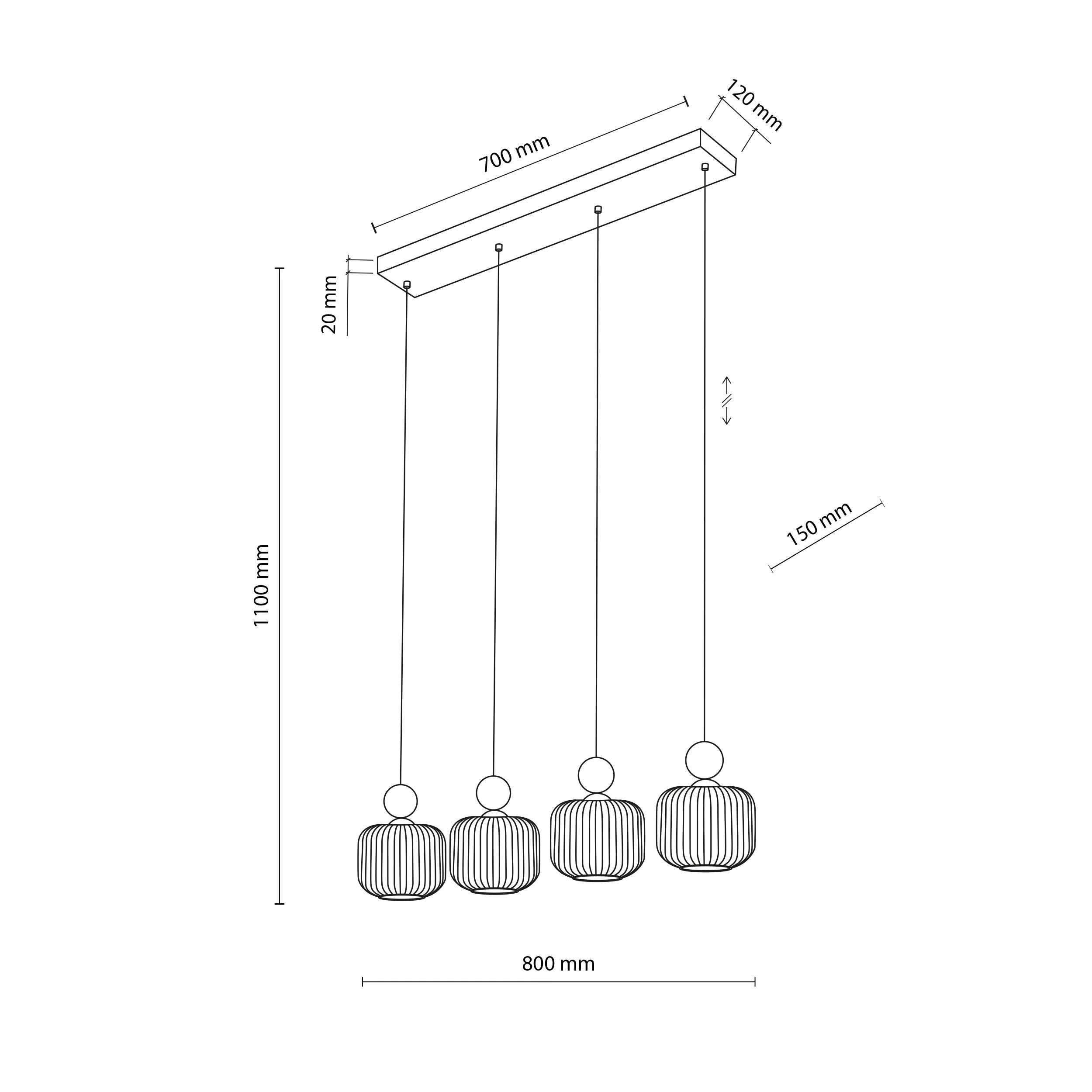 BALLO Scandinavian Glass Pendant Light for Kitchen Island, Dining Table & Modern Interiors - Image 13