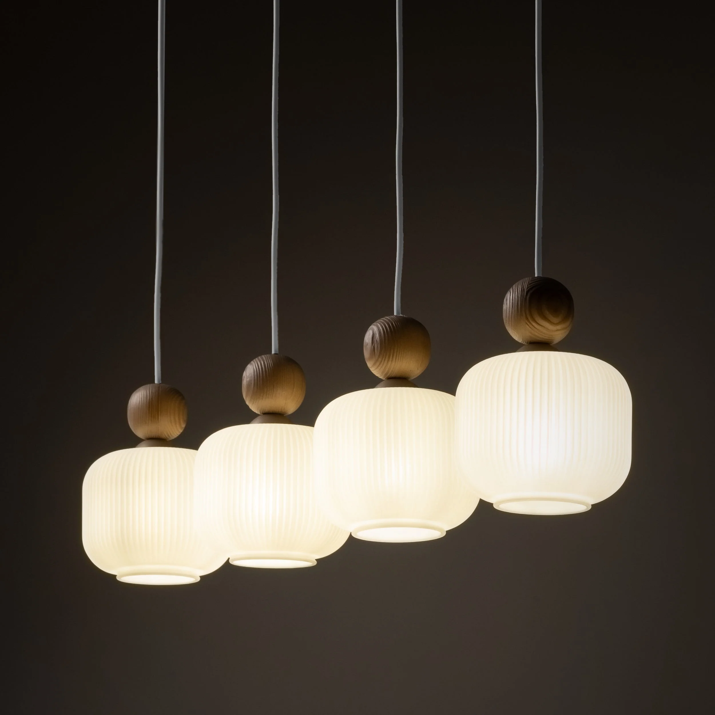 BALLO Scandinavian Glass Pendant Light for Kitchen Island, Dining Table & Modern Interiors - Image 3