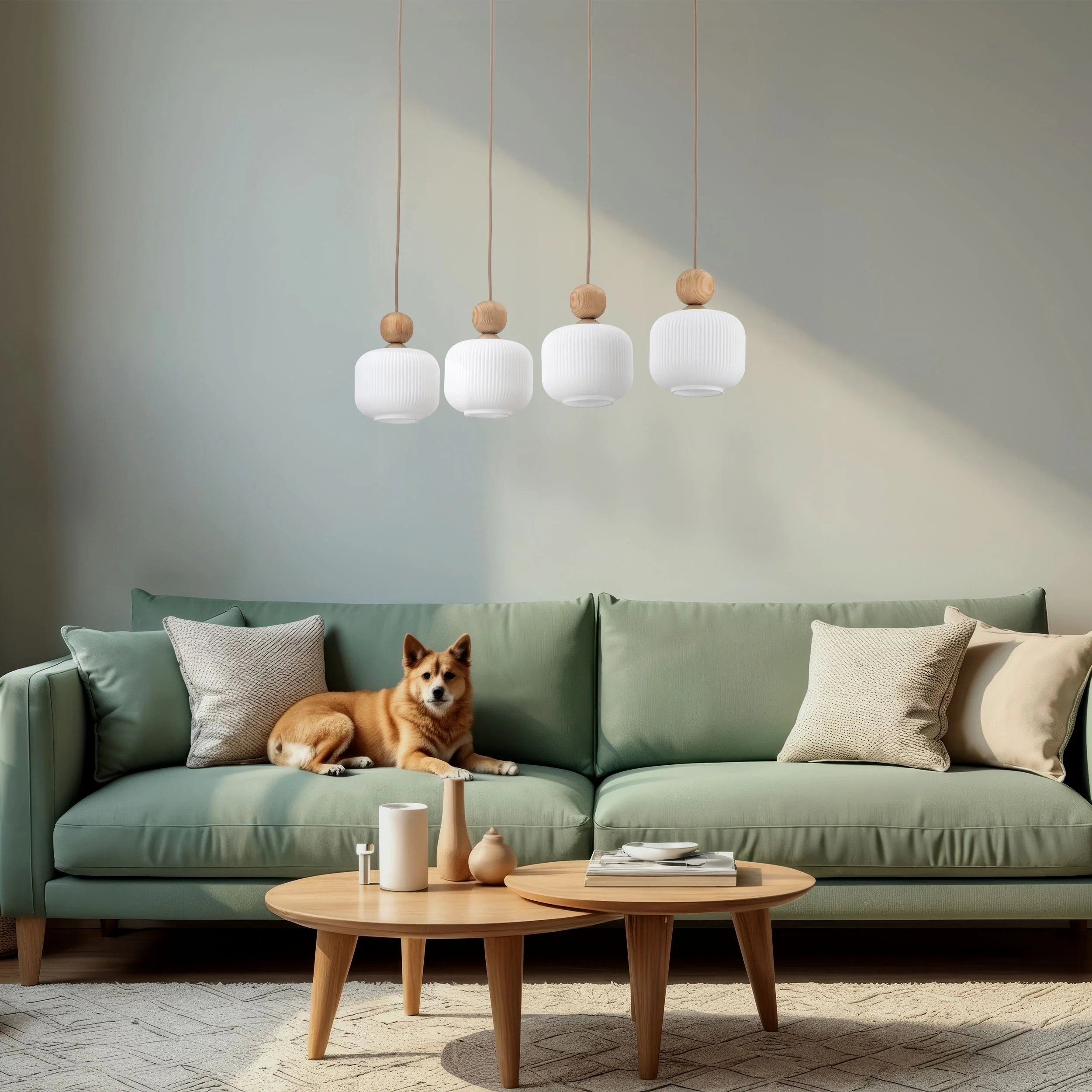 BALLO Scandinavian Glass Pendant Light for Kitchen Island, Dining Table & Modern Interiors - Image 7