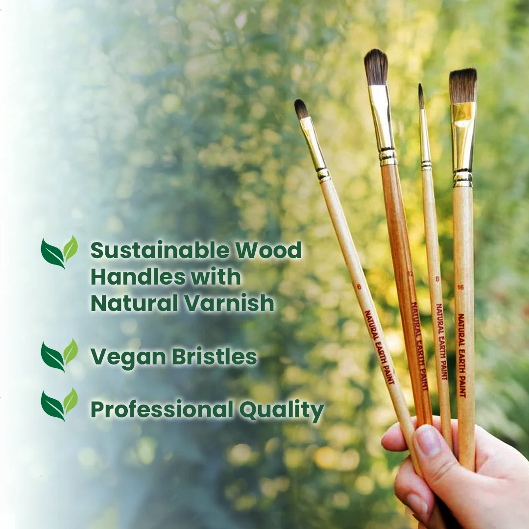 Bamboo Cup with 30 Brushes - Image 3