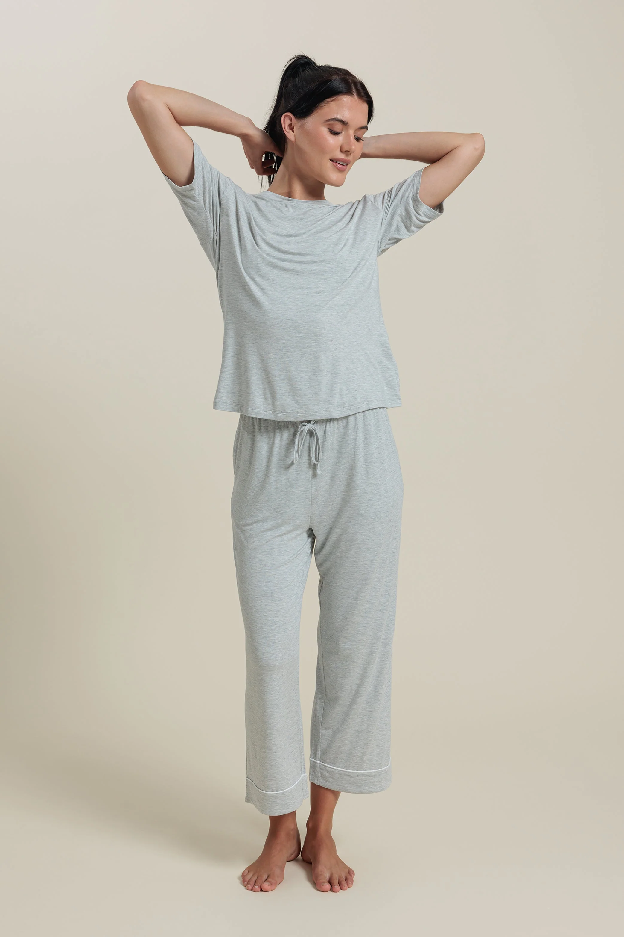 Bamboo Pajama Cropped Pants - Image 13