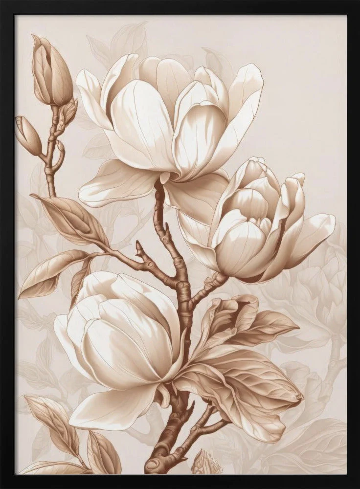 Beige Flowers 2 - Image 3