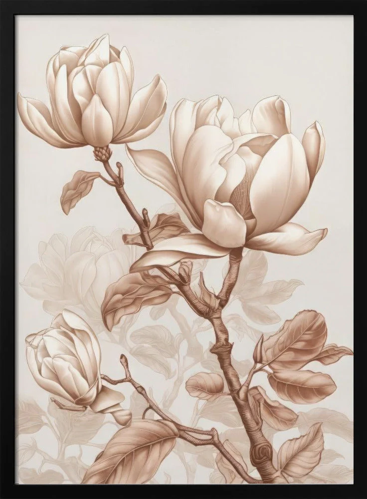 Beige Flowers 3 - Image 3