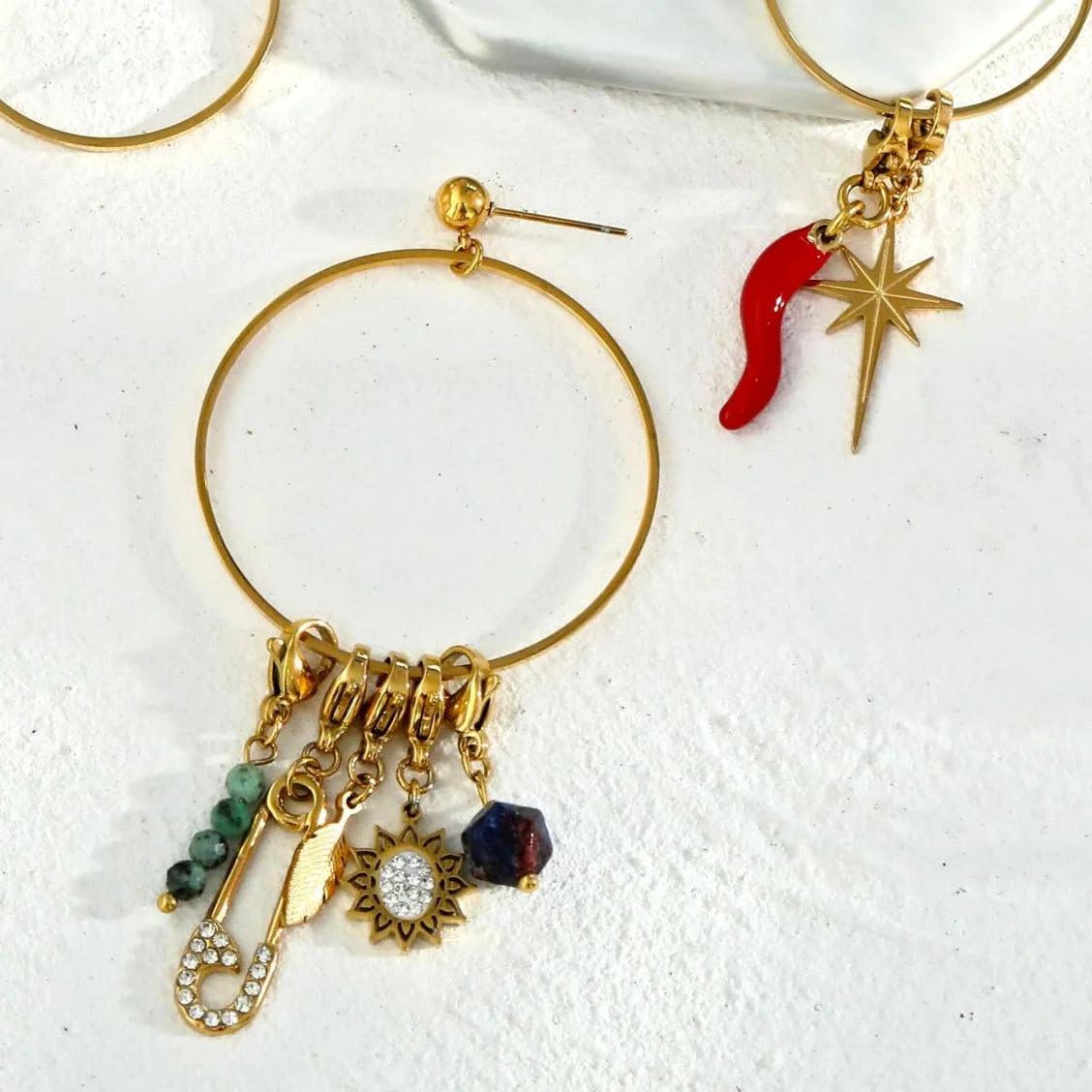 BELLA Hoop Earrings (Available in 3 Sizes) - Image 11