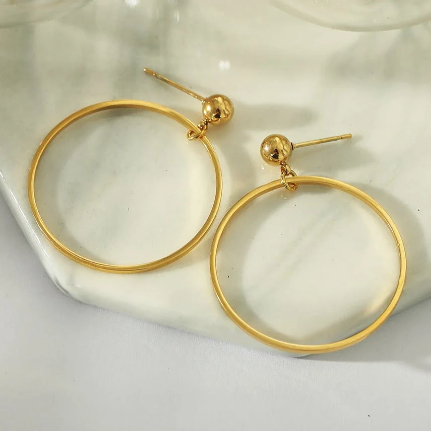BELLA Hoop Earrings (Available in 3 Sizes) - Image 12