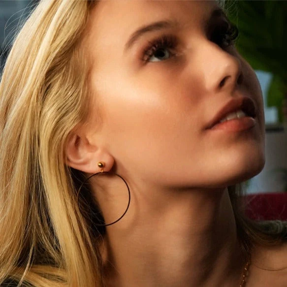 BELLA Hoop Earrings (Available in 3 Sizes) - Image 2