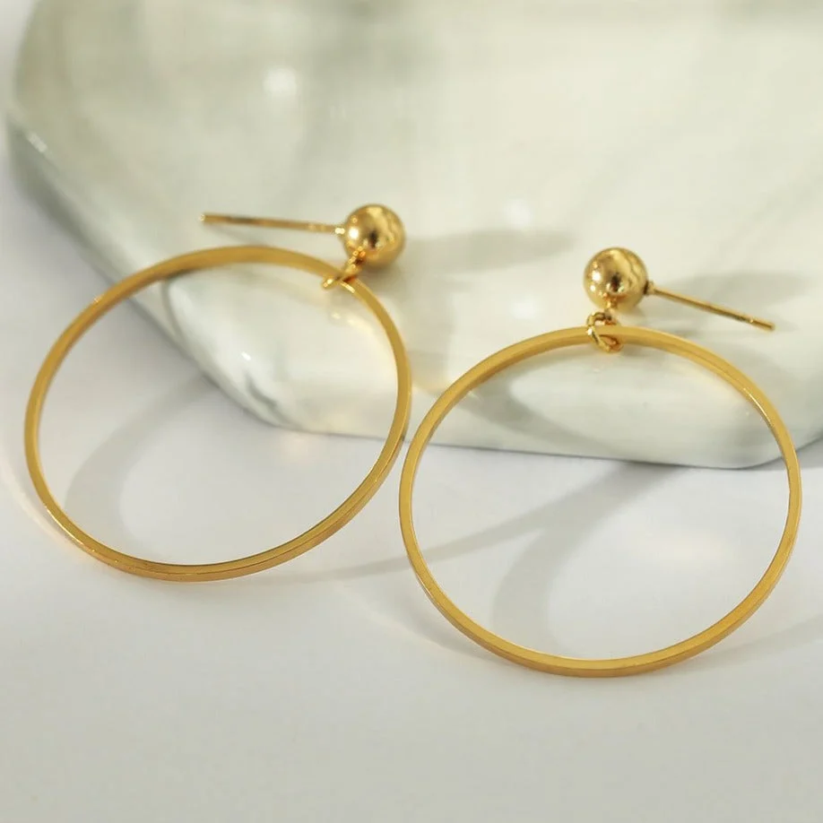 BELLA Hoop Earrings (Available in 3 Sizes) - Image 3