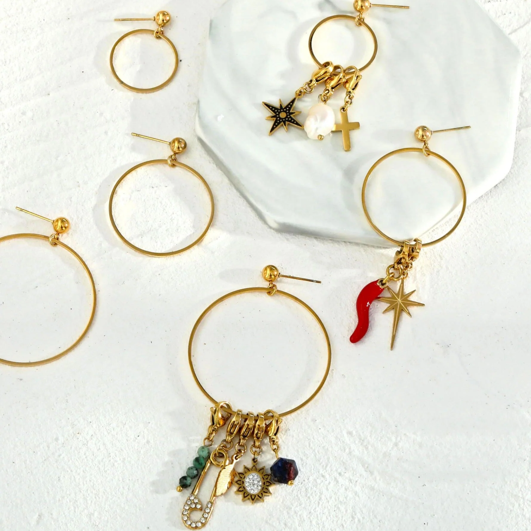 BELLA Hoop Earrings (Available in 3 Sizes) - Image 8