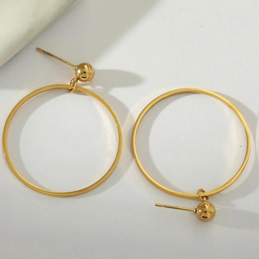 BELLA Hoop Earrings (Available in 3 Sizes) - Image 9