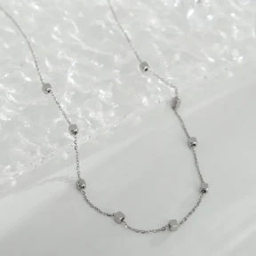 BEXLEY Square Beads Silver Necklace - Image 3