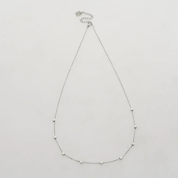 BEXLEY Square Beads Silver Necklace - Image 5