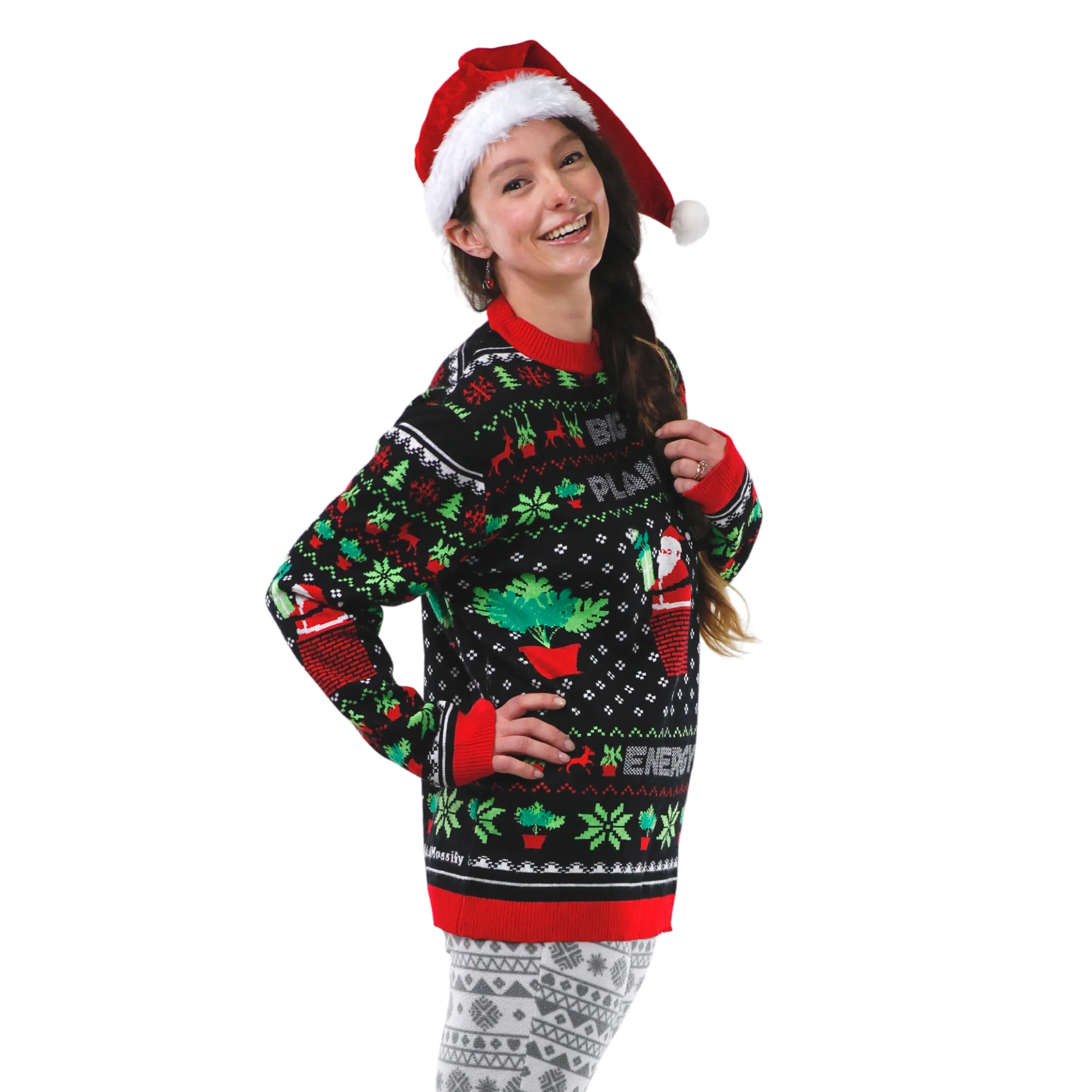 BIG PLANT ENERGY - Ugly Plantmas Sweater - Image 7