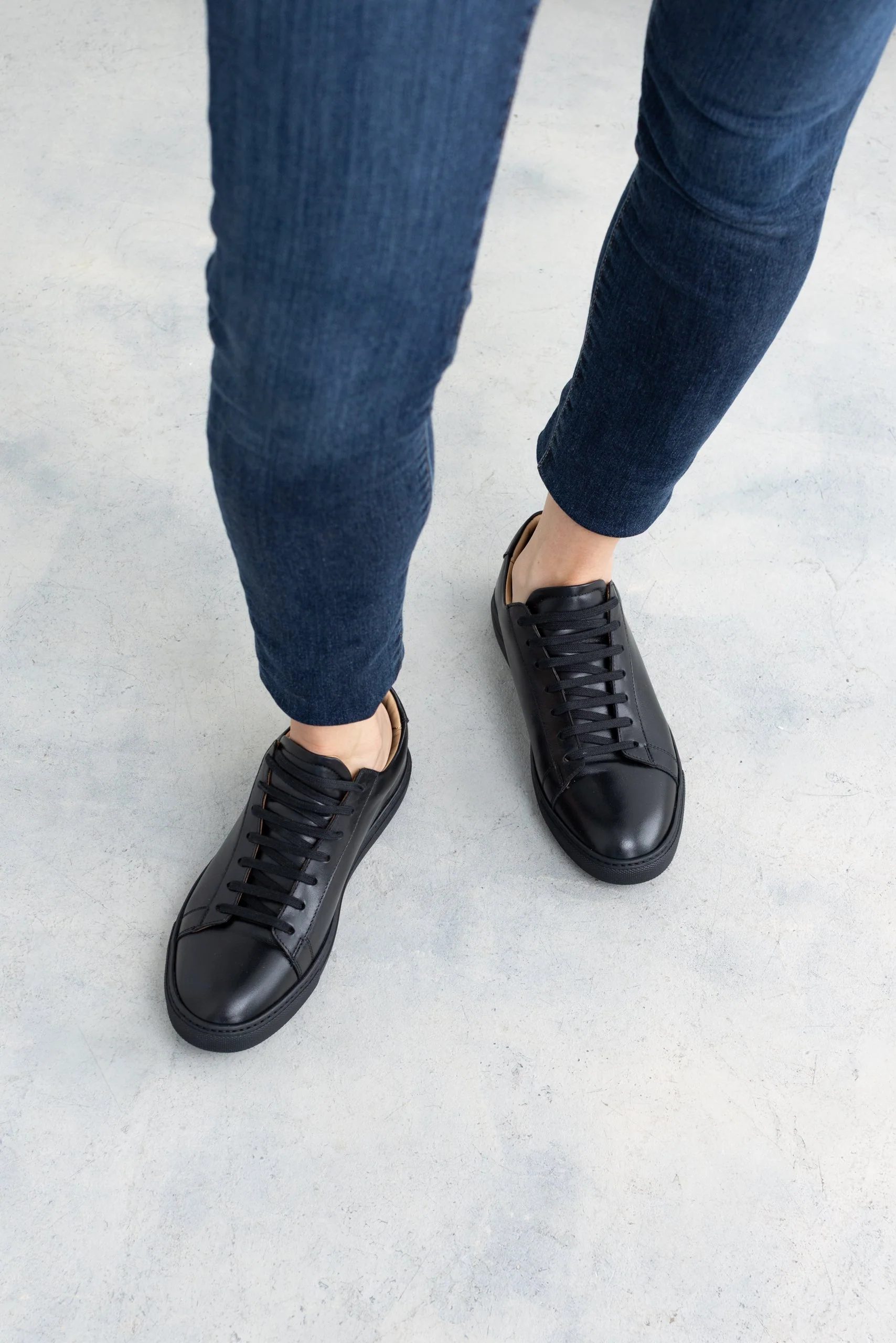 Black Calfskin Città Sneaker - Image 2