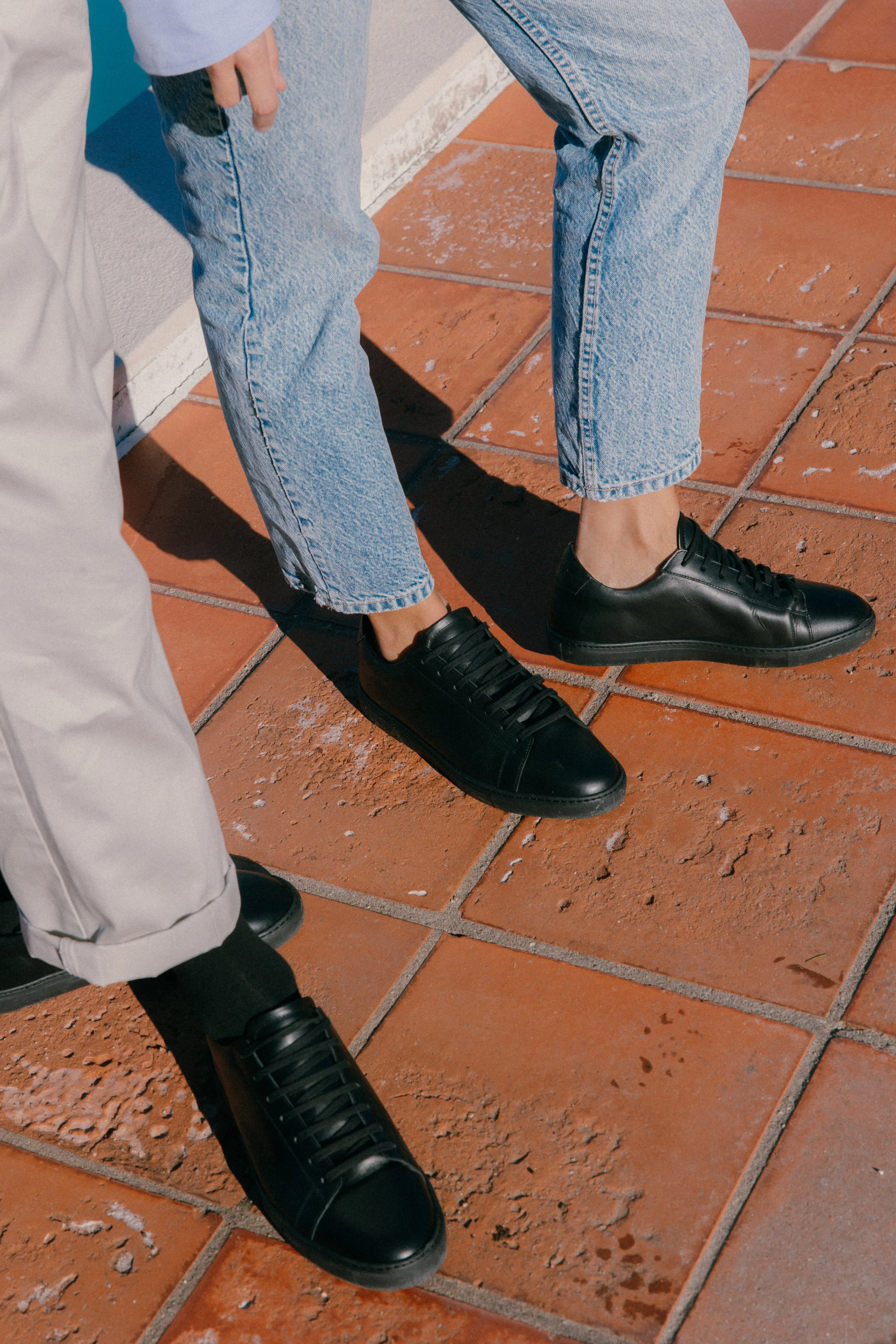 Black Calfskin Città Sneaker - Image 3