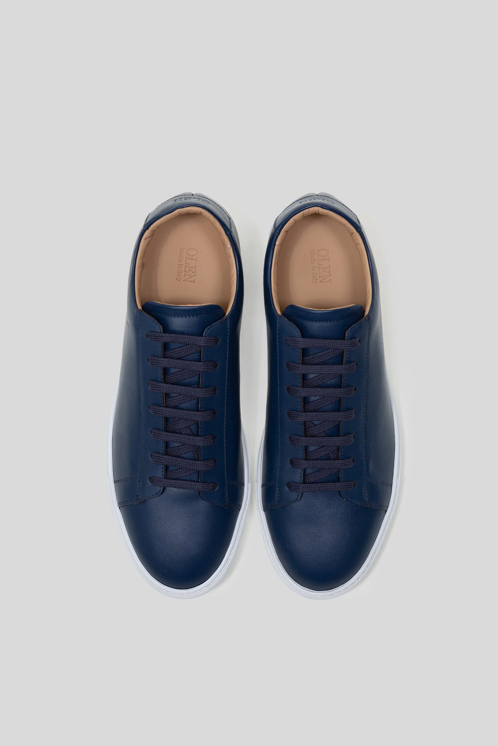Royal Blue Calfskin Città Sneaker - Image 3