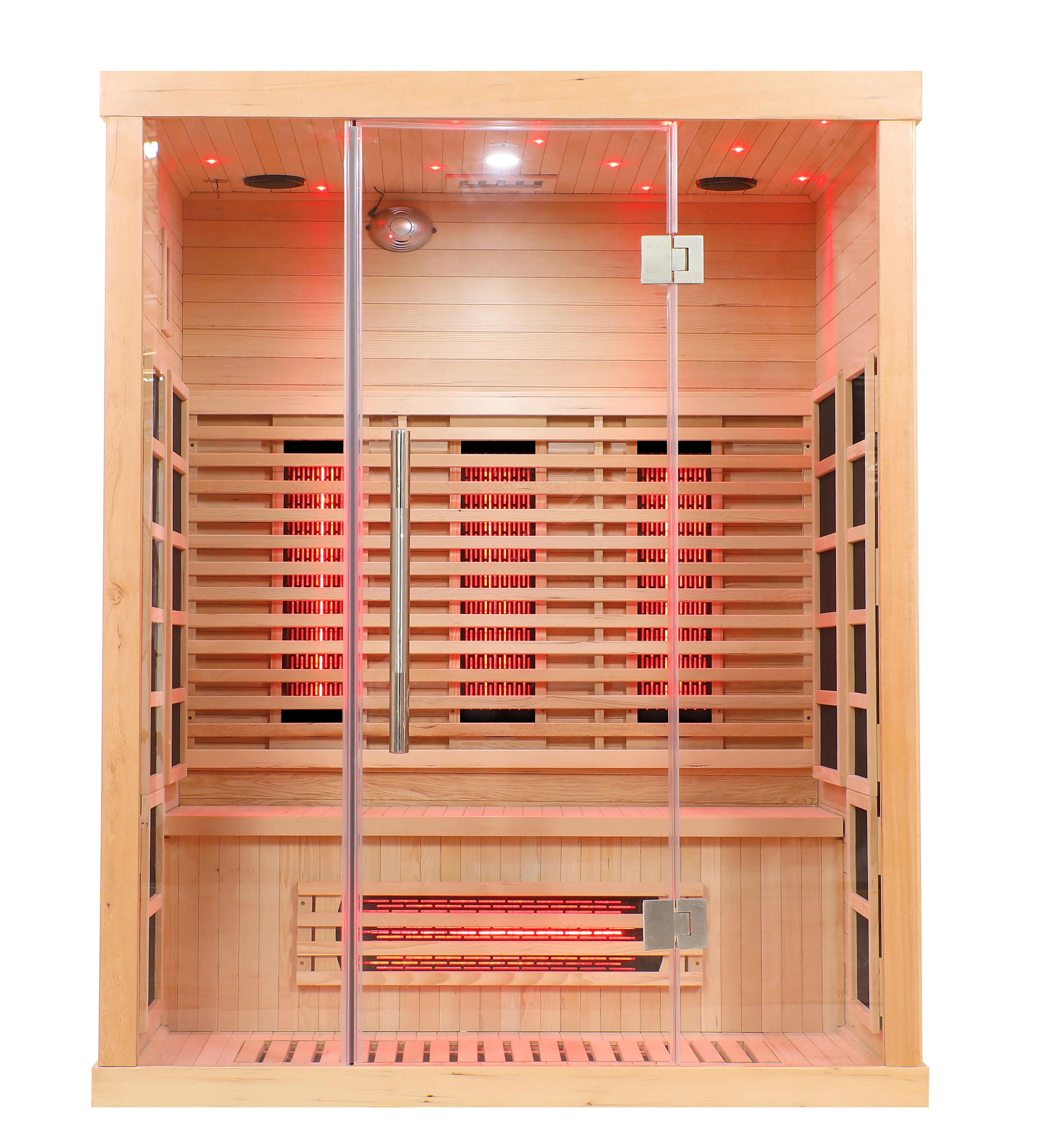 Blisspod | Venetian | Full Spectrum Indoor Premium Canadian Hemlock Ultra Low EMF Sauna | 11 Heaters | Reflexology & Chromotherapy | 3 Person - Image 3