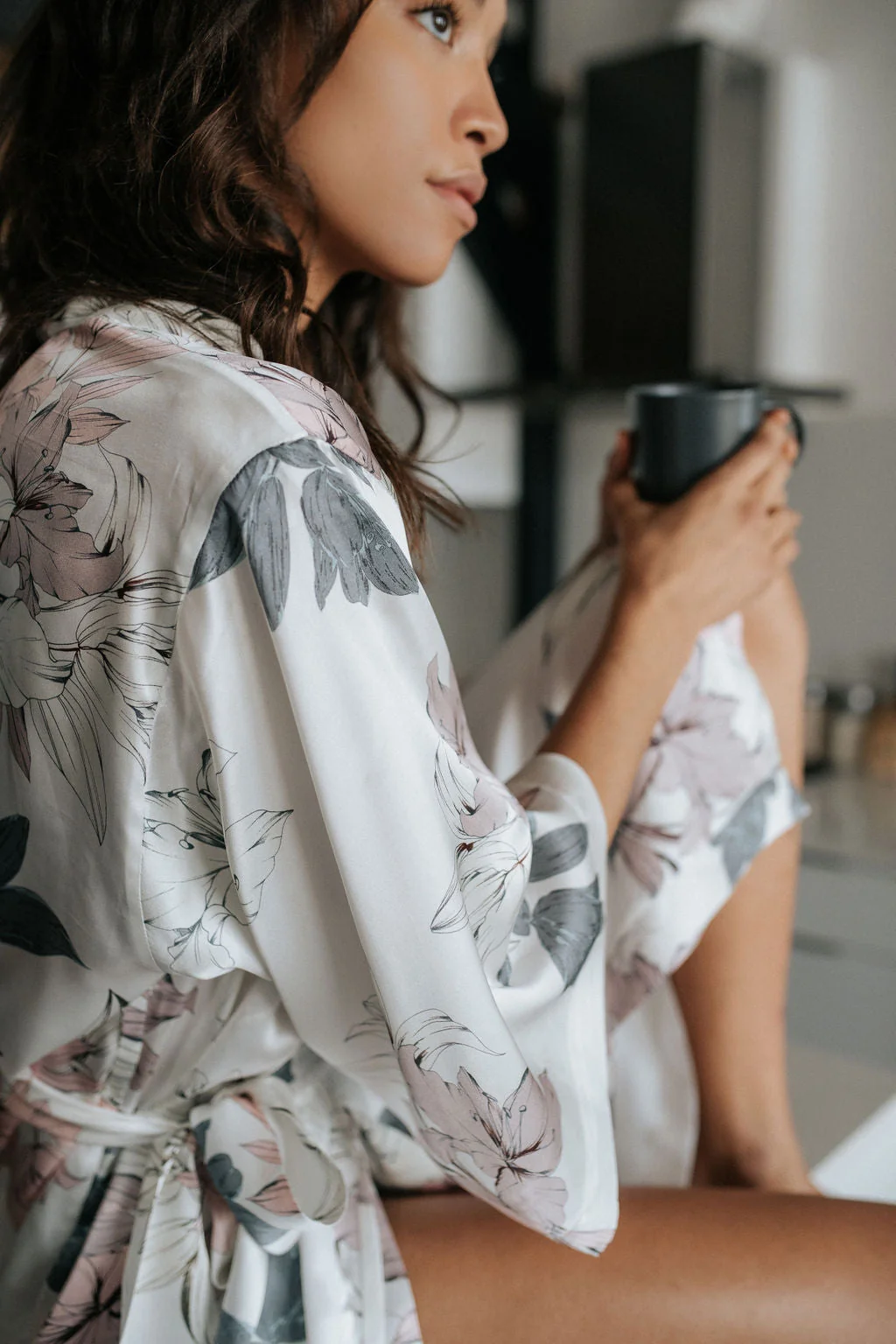 Bloom Short Kimono Robe - Image 2