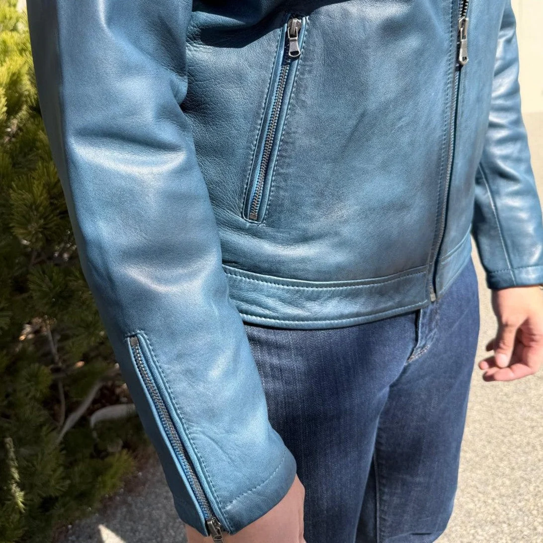 BOL Men's Waxed Sheep Prime Leather Jacket - Image 5