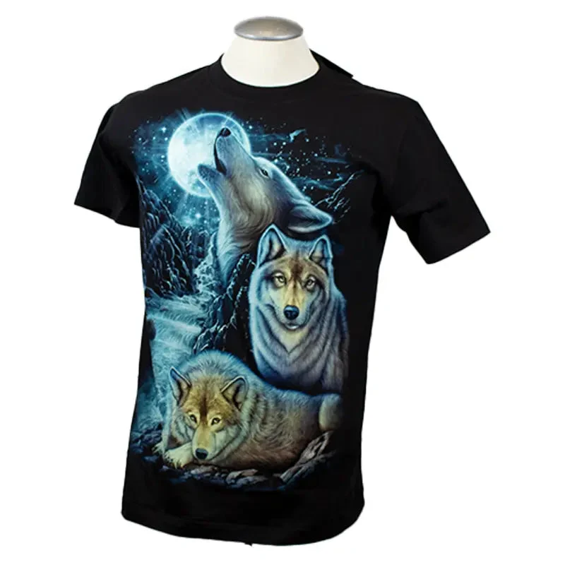 BOL/Open Road Men's Glow In The Dark Howling Wolf T-Shirt - Image 2