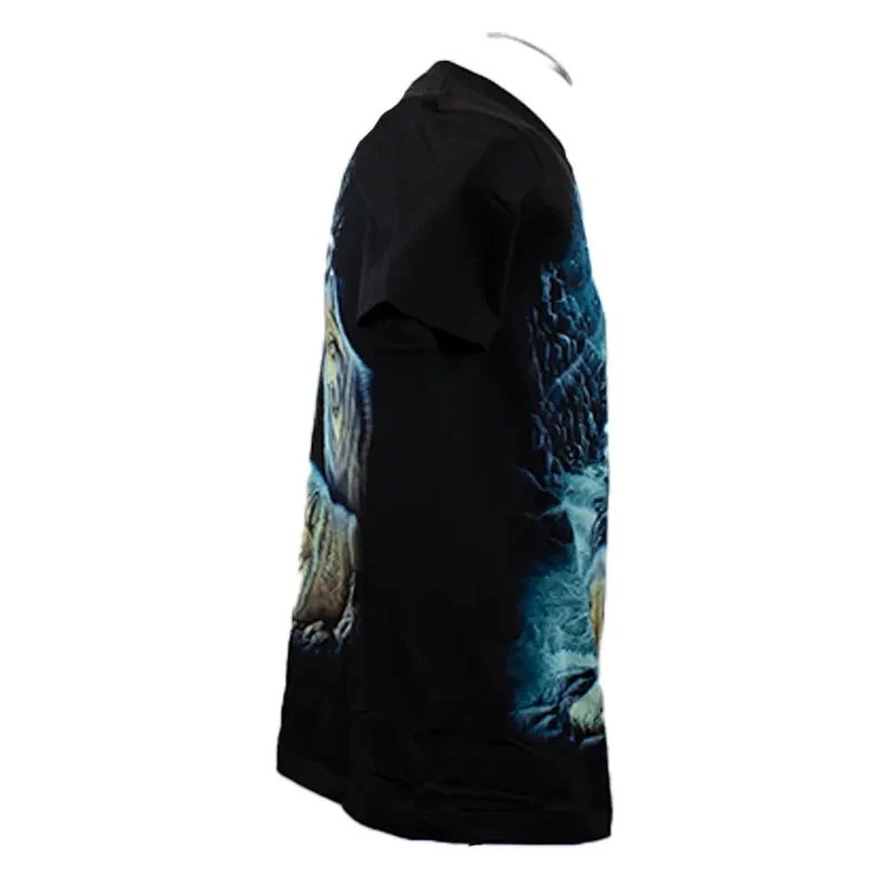 BOL/Open Road Men's Glow In The Dark Howling Wolf T-Shirt - Image 4