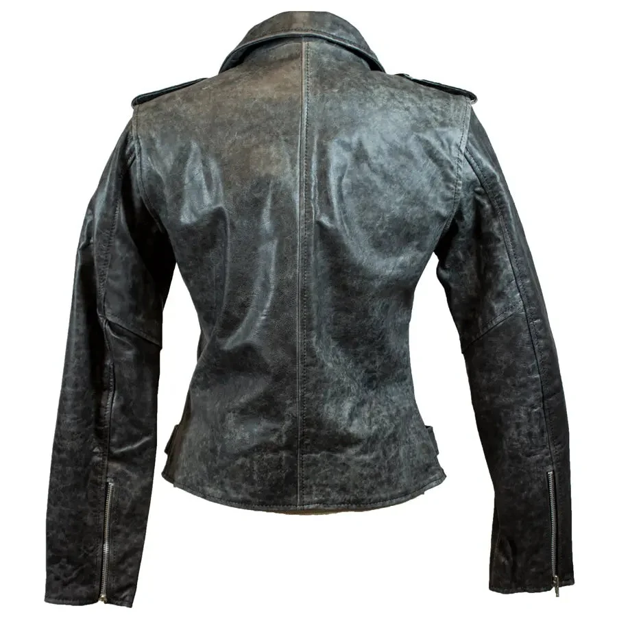BOL Women's Biker Leather Motorcycle Jacket - Image 3