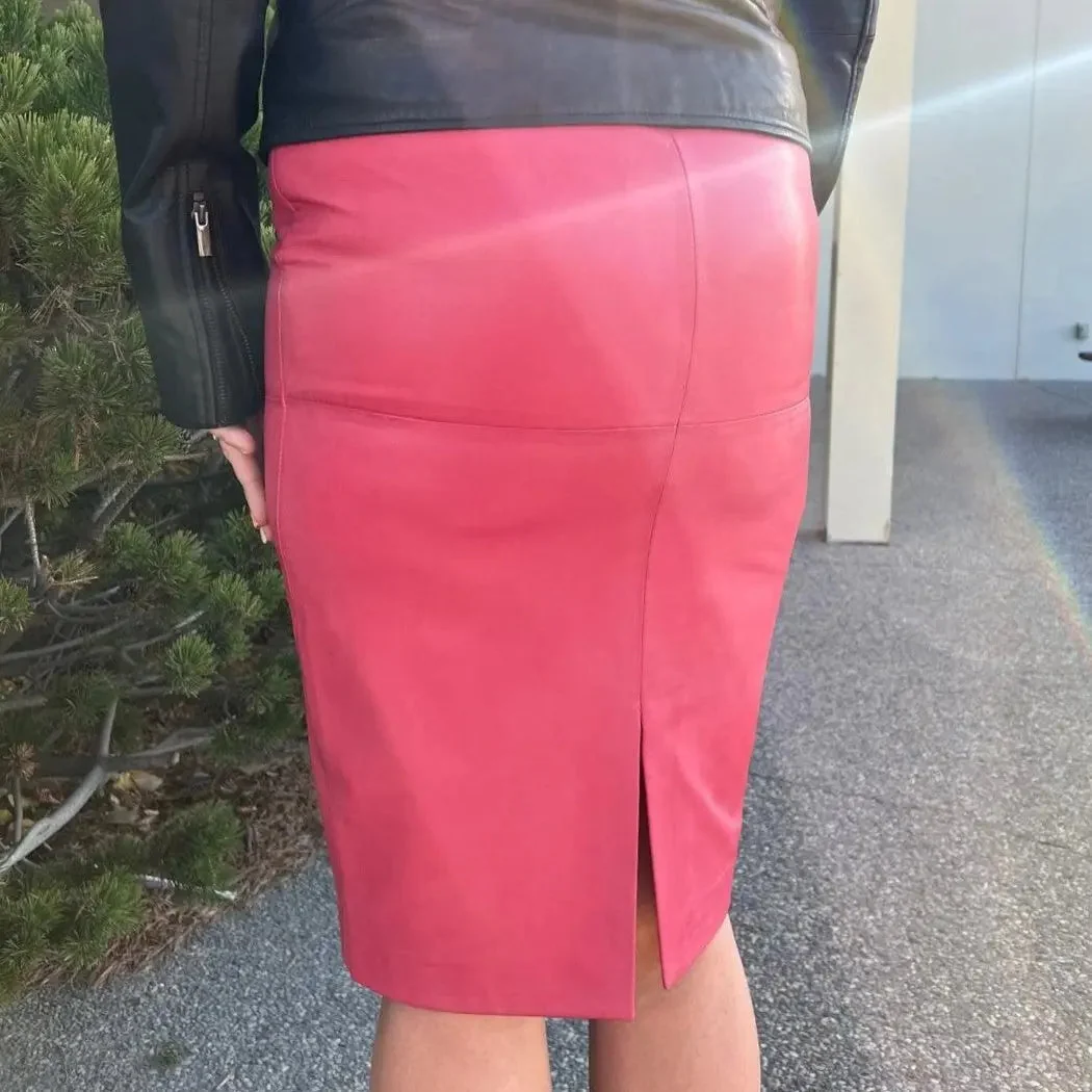 BOL Women's Dawn Leather Pencil Skirt - Image 2