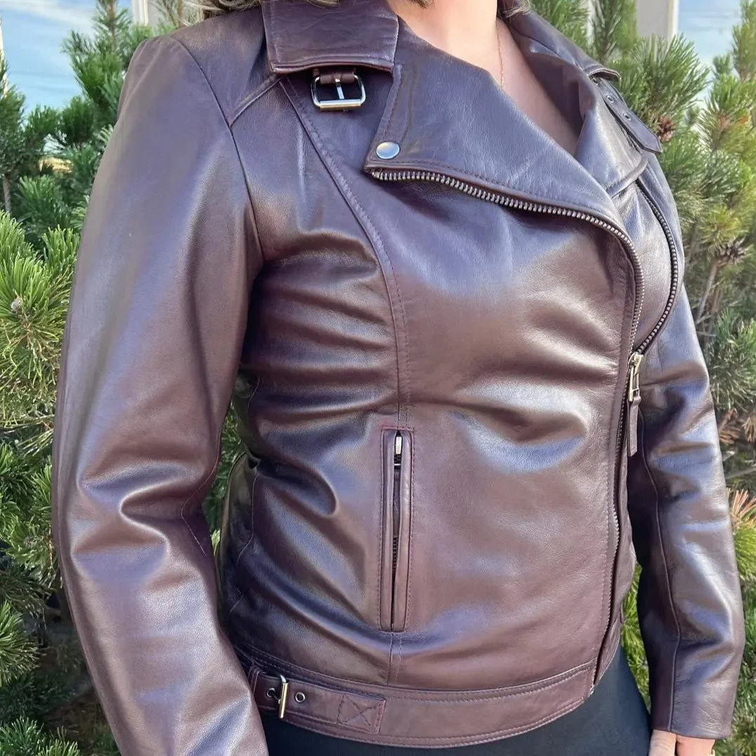 BOL Women's Leather Biker Style Jacket - Image 3