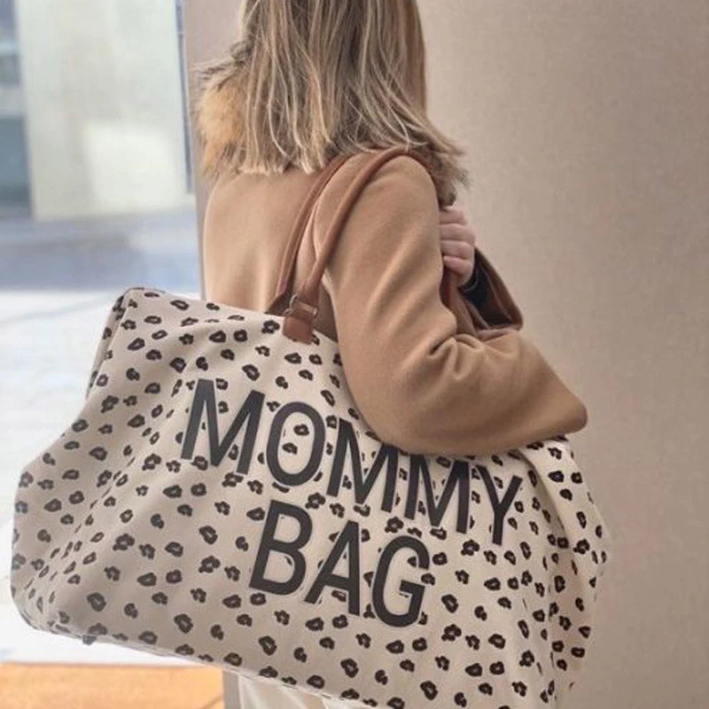 Bold Leopard Print Mommy Bag - Image 11