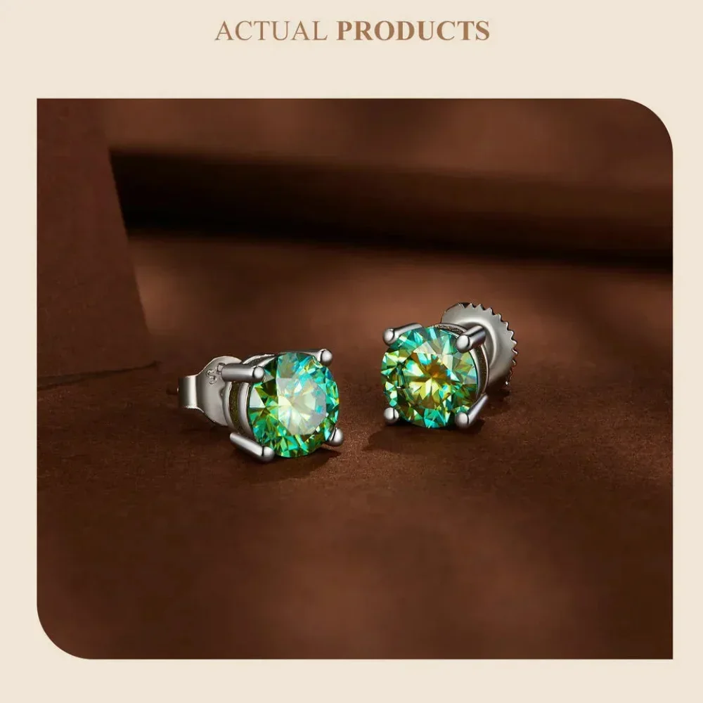 Breathtaking Moissanite Heart Stud Earrings | 925 Sterling Silver - Image 24