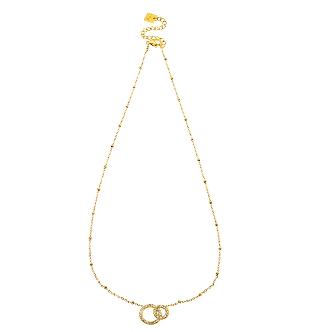 BRIAR Pavé Zirconia Gold Necklace - Image 6