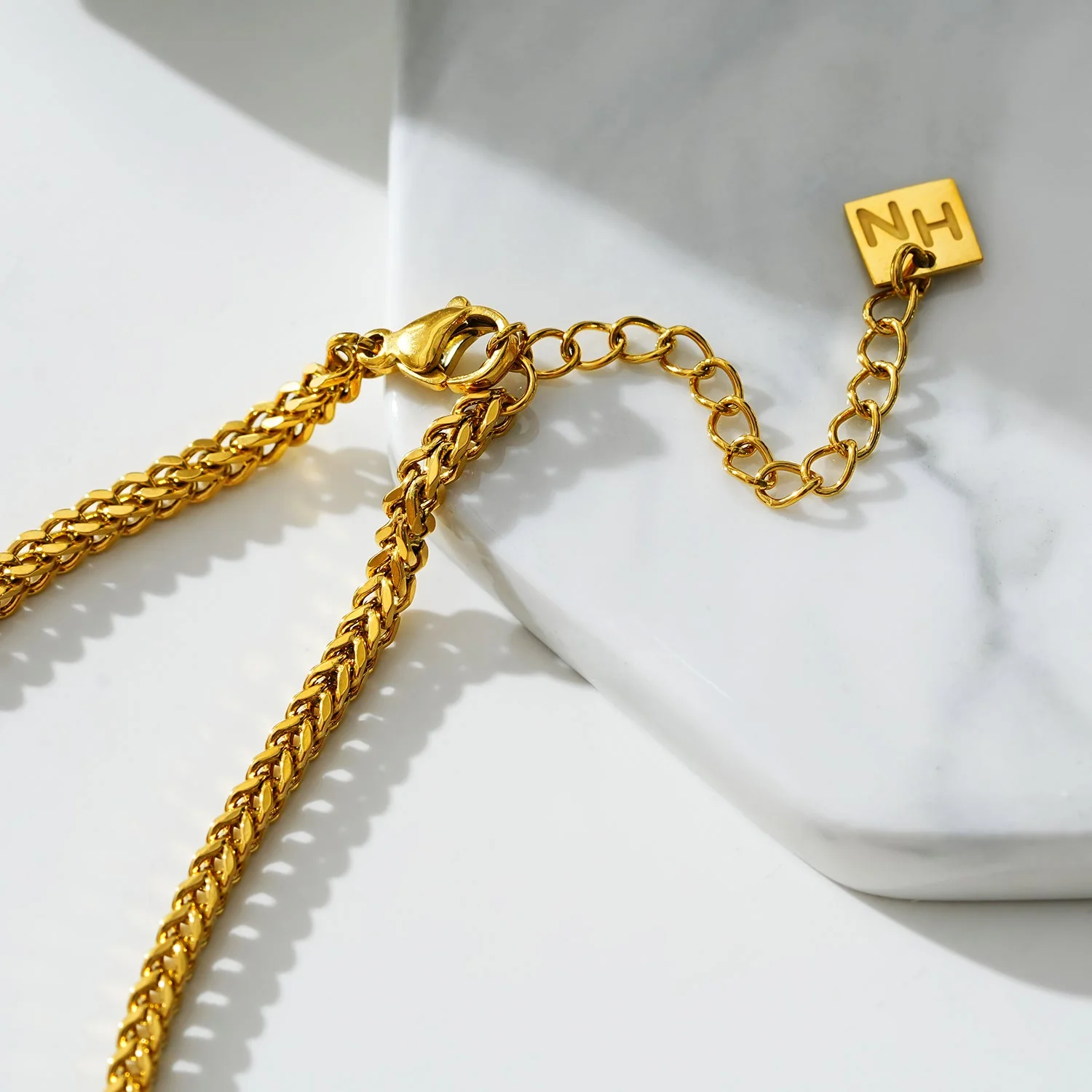 BRIELLA LG: Cuban Link Chain Gold Anklet - Image 6
