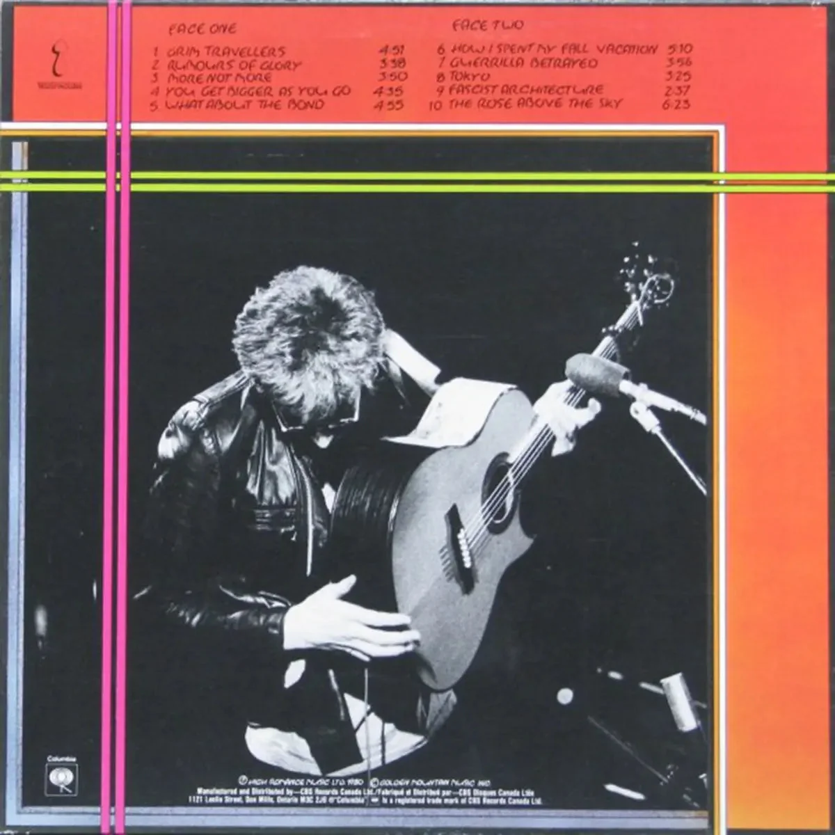 Bruce Cockburn ‎– Humans - 1980 Original - Image 2