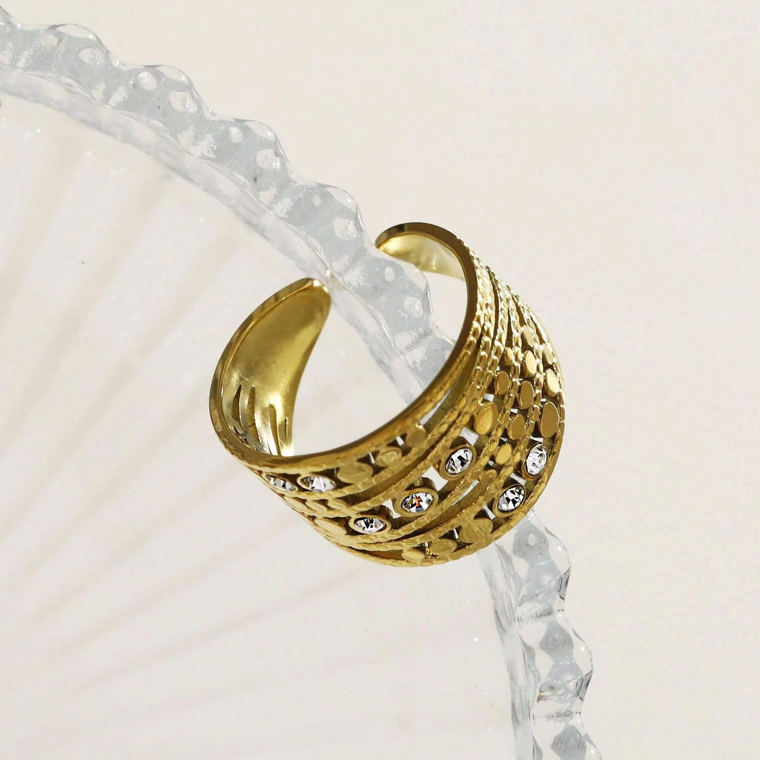 BUENA Multi Banded with Zirconia Stacked Ring - Image 6