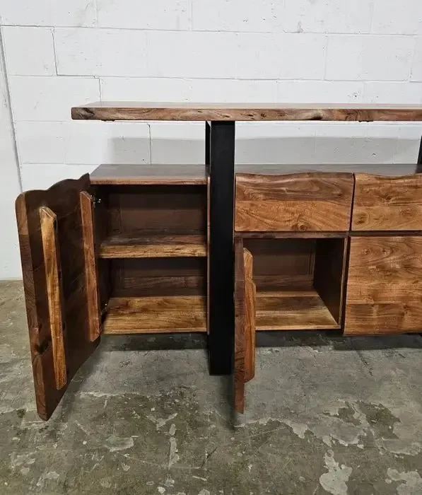 Buffet en bois d'Acacia live edge - Image 8