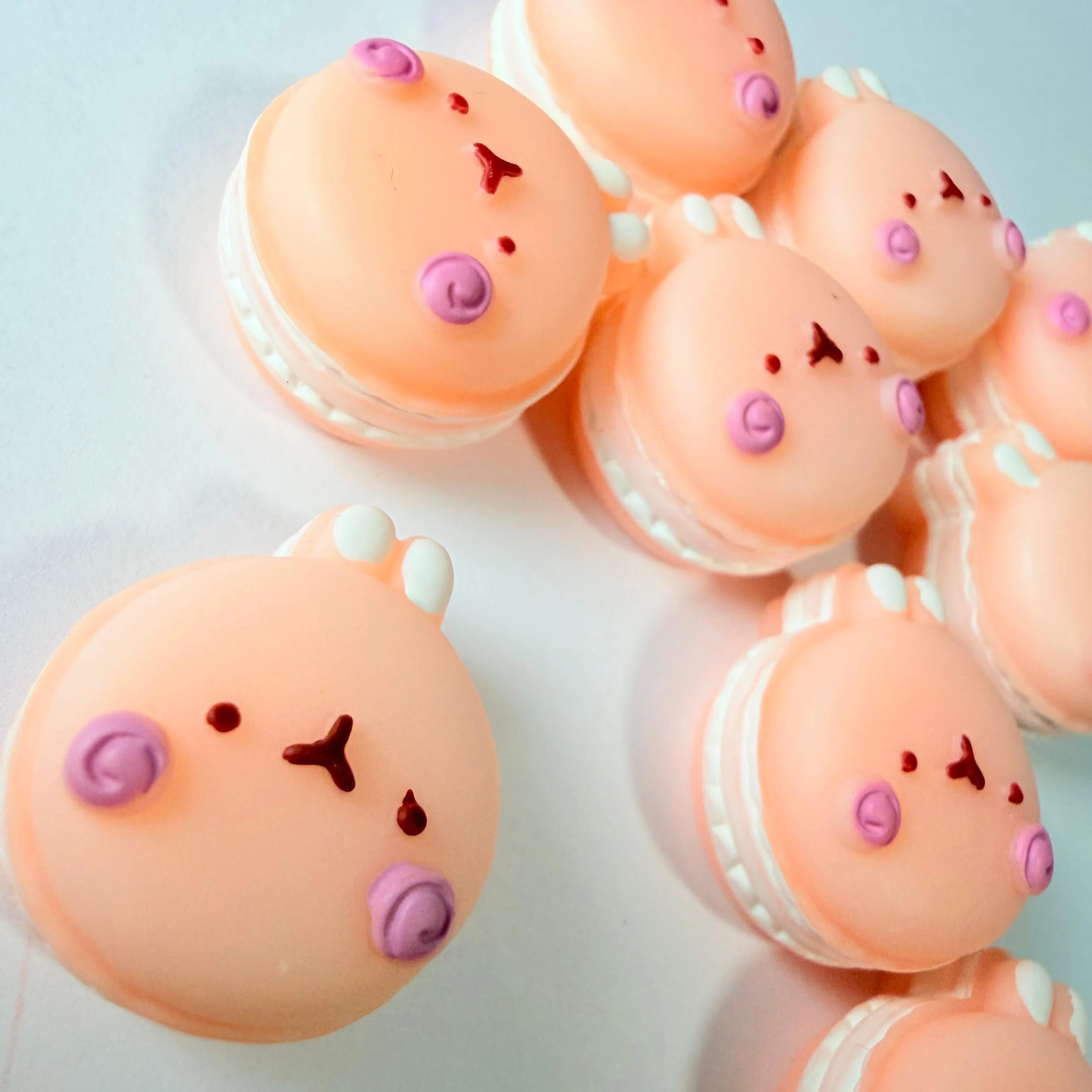 Bunny Macaron Charms for DIY Crafts - Image 2