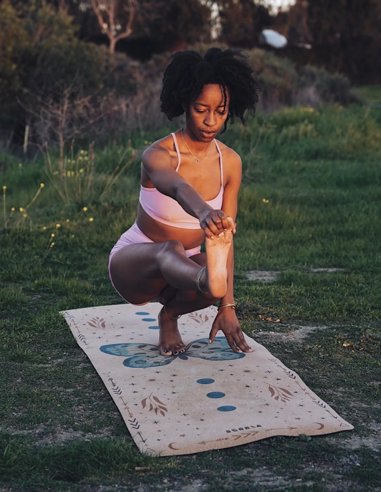 Butterfly Cork Yoga Mat | Standard 4.5MM or X-Thick 6MM - Image 7