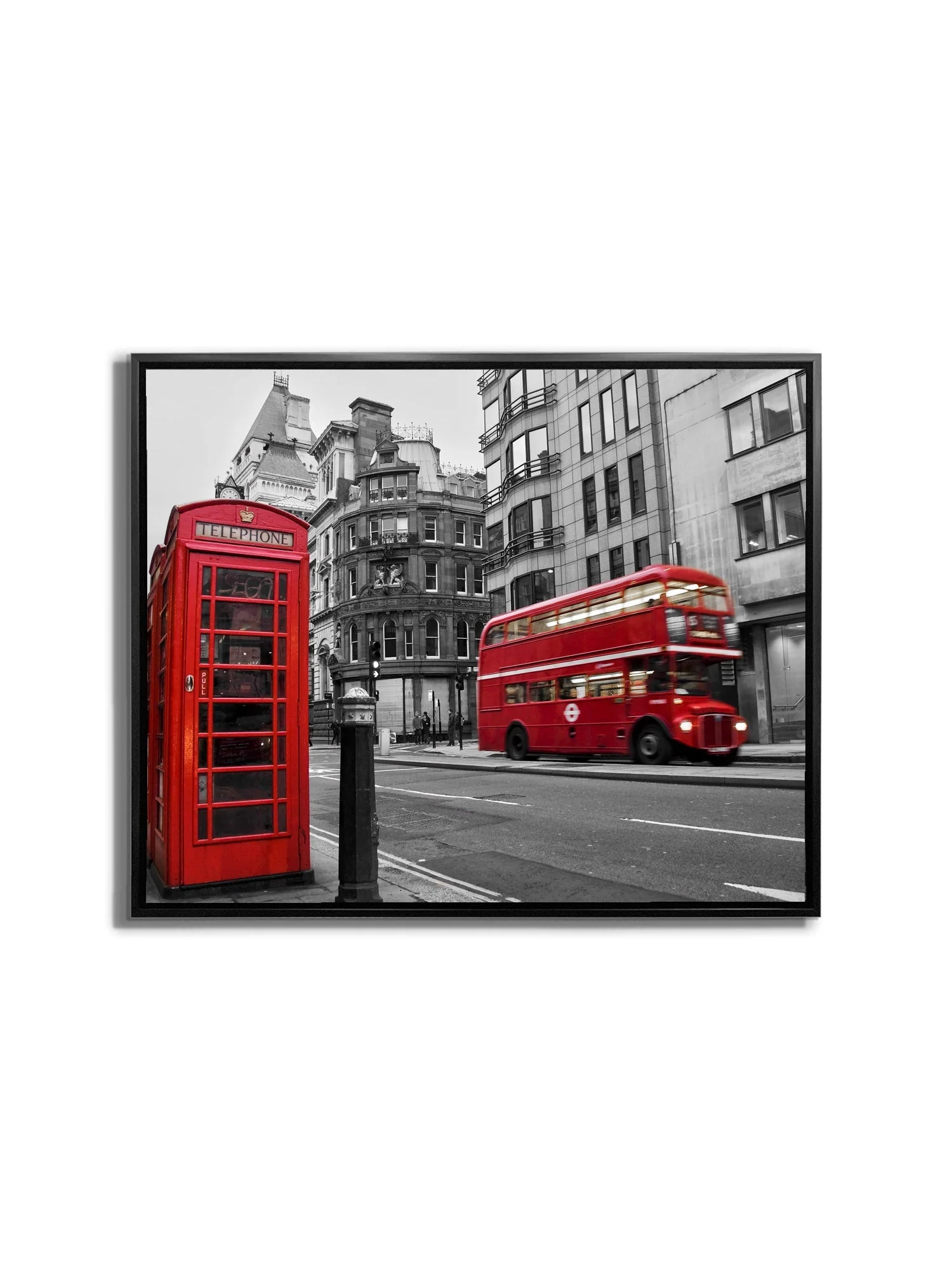 Canvas Print-Iconic Red Double Decker Bus & Phone Booth-Wall art - Image 6